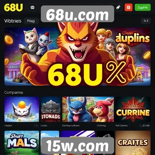 Jogos populares disponíveis no site 68u.com